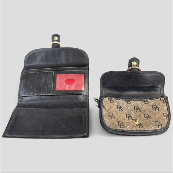 Dooney & Bourke 3 Piece Bundle - Canvas Wallet, Wristlet, & Goose Purse Charm - Picture 8 of 13